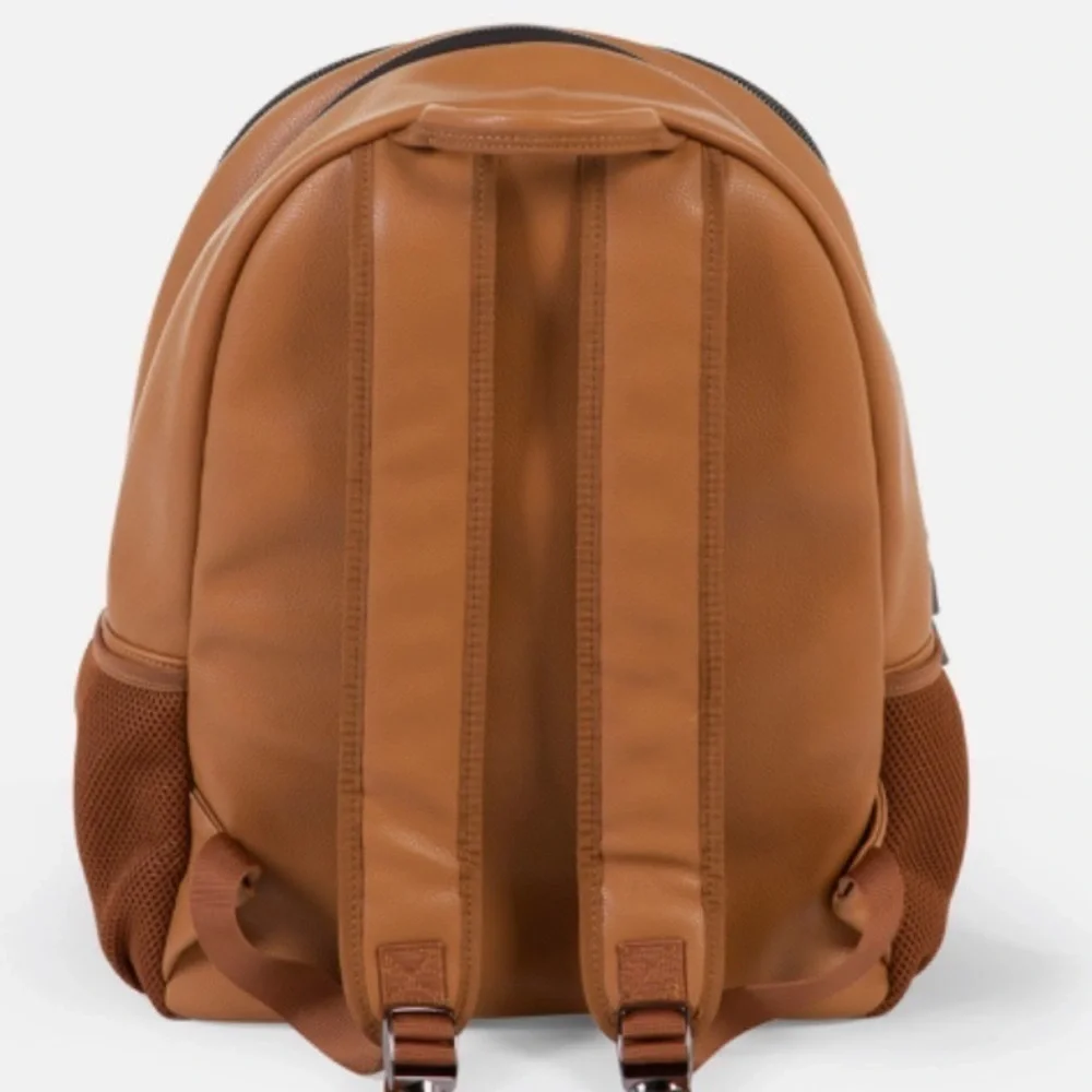 Childhome nursery back pack peanut butter PU leather bag New OS